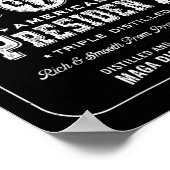 トランプ大統領47ヴィンテージウイスキーラベル2024 Vict ポスター (角)