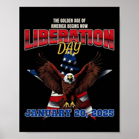 トランプ大統領47代解放の日125を宣言 ポスター (正面)