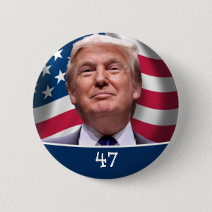 トランプ大統領47票2024 缶バッジ