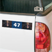 トランプ大統領47 バンパーステッカー (トラック上)