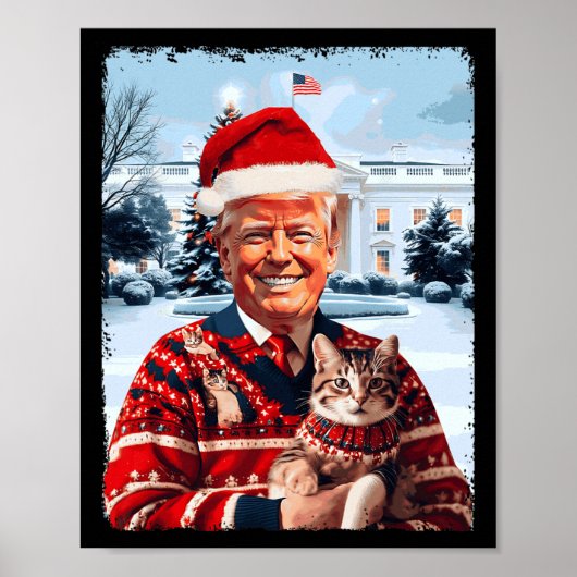 トランプ大統領47th再びクリスマスを作素晴らしるTr ポスター (正面)