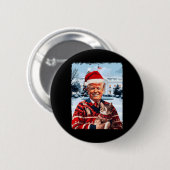 トランプ大統領47th再びクリスマスを作素晴らしるTr 缶バッジ (正面&裏面)