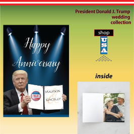 トランプ大統領 すばらしい ファン アニバーサリー サンキューカード