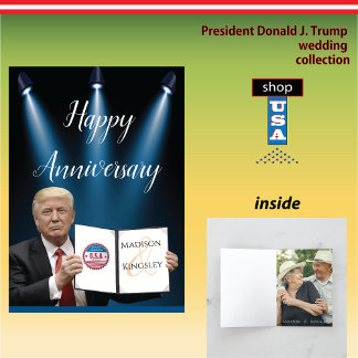 トランプ大統領 すばらしい ファン アニバーサリー サンキューカード