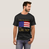 トランプ大統領 ウォッチ Tシャツ (正面フル)