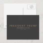 トランプ大統領。ウンムを嘆き悲しむ。 ポストカード (正面/裏面)