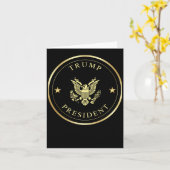 トランプ大統領 カード (黄色い花)