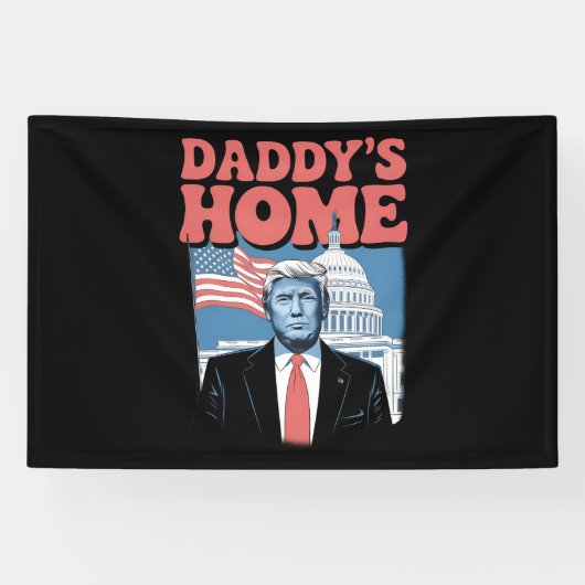 トランプ大統領 ダディースホーム アメリカを取り戻せ 横断幕 (横)