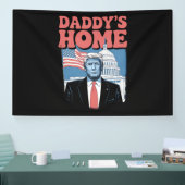 トランプ大統領 ダディースホーム アメリカを取り戻せ 横断幕 (トレードショー)