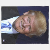 トランプ大統領 フリースブランケット (正面(横))