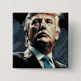 トランプ大統領：ヤギ 缶バッジ