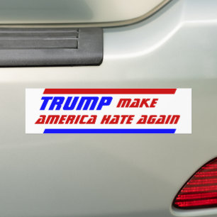 トランプ大統領,再びアメリカを大嫌いに バンパーステッカー