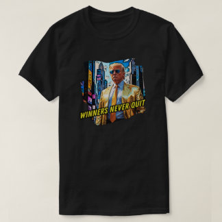 トランプ大統領 – 勝者は決してやめいない Tシャツ