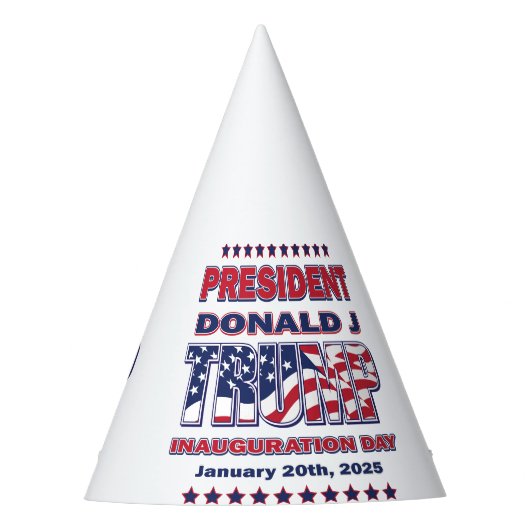 トランプ大統領 就任式 2025 パーティーハット (正面)