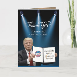 トランプ大統領🇺🇸✨愛国心結婚のカスタム サンキューカード