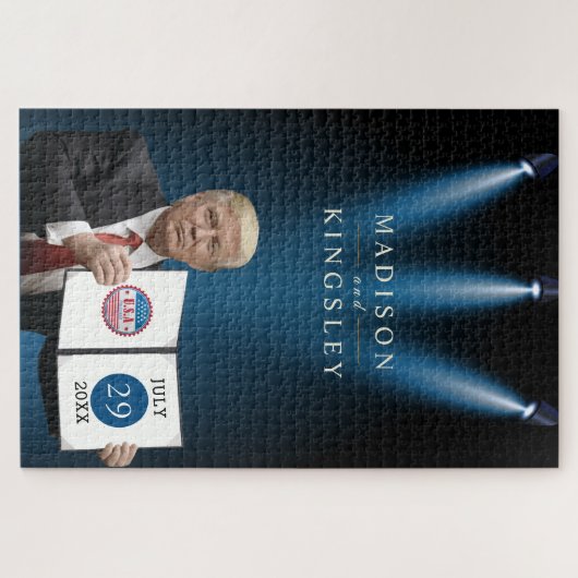 トランプ大統領🇺🇸✨愛国心結婚のカスタム ジグソーパズル (横)