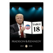 トランプ大統領🇺🇸✨愛国心結婚のカスタム テーブルナンバー (裏面)