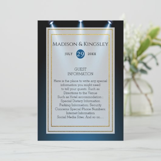 トランプ大統領🇺🇸✨愛国心結婚のカスタム 招待状 (スタンド正面)