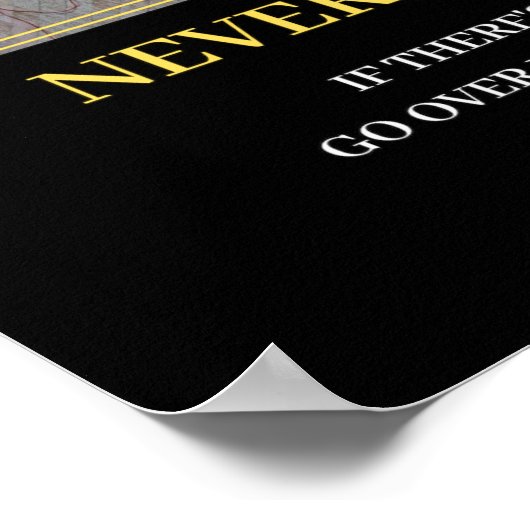 トランプ大統領:決して上与えにない。 ポスター (角)