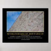 トランプ大統領:決して上与えにない。 ポスター (正面)