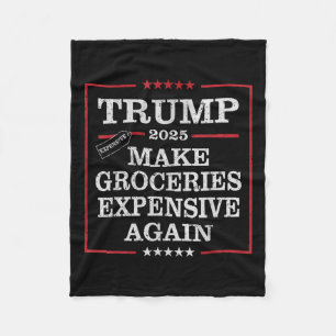 トランプ大統領、食料品を再び高価にするパット フリースブランケット
