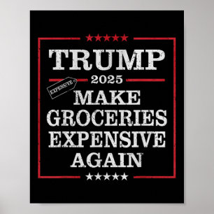 トランプ大統領、食料品を再び高価にするパット ポスター