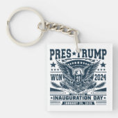 トランプ大統領 2024年勝利 キーホルダー (正面)