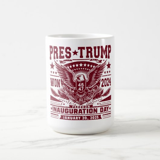 トランプ大統領 2024年勝利 コーヒーマグカップ (中央)