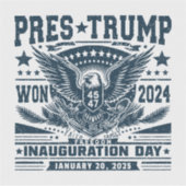 トランプ大統領 2024年勝利 シール (正面)