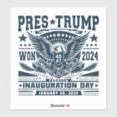 トランプ大統領 2024年勝利 シール (シート)