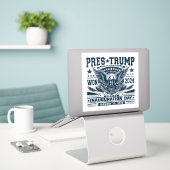 トランプ大統領 2024年勝利 シール (デスク上のノートパソコン)