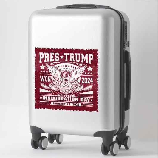 トランプ大統領 2024年勝利 シール (スーツケース)