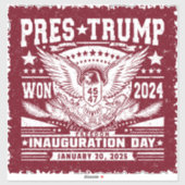 トランプ大統領 2024年勝利 シール (シート)
