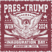 トランプ大統領 2024年勝利 シール (正面)