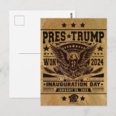 トランプ大統領 2024年勝利 ポストカード (正面/裏面)