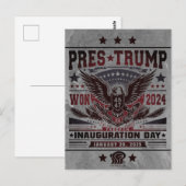 トランプ大統領 2024年勝利 ポストカード (正面/裏面)