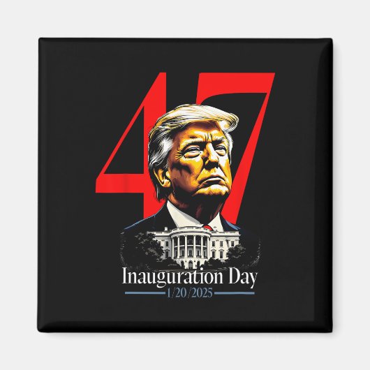 トランプ大統領 2025年 就任式当日 マグネット (正面)