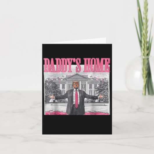 トランプ大統領 2025 ホワイトハウス お父さん カード (正面)