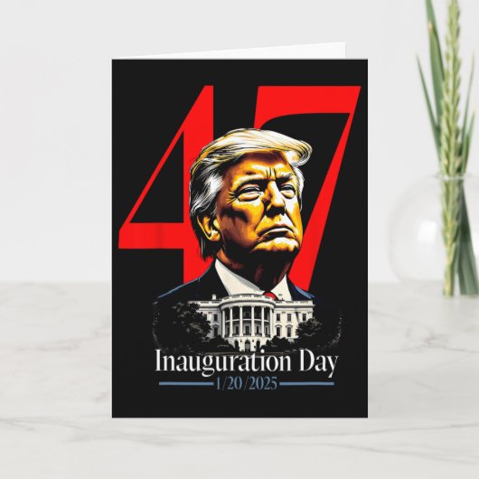 トランプ大統領 2025 就任式の日 カード (正面)