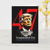 トランプ大統領 2025 就任式の日 カード (黄色い花)