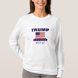 トランプ大統領 45 & 47 Tシャツ