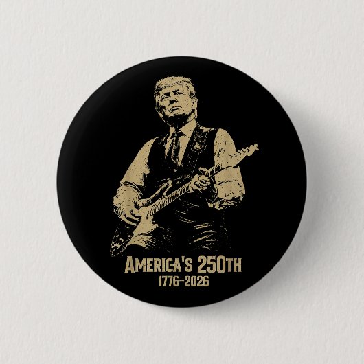トランプ大統領 7月4日 缶バッジ (正面)