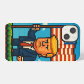 トランプ大統領 iPhoneケース (裏面横)