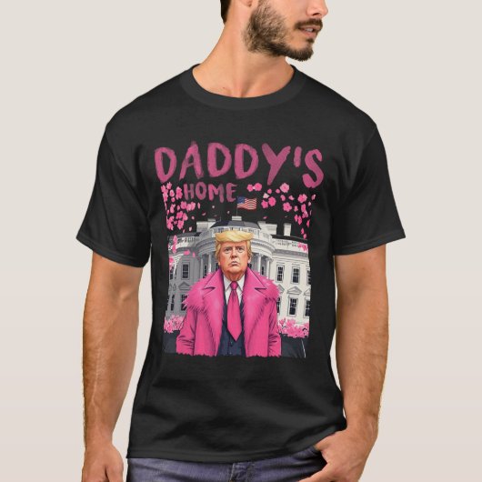 トランプ大統領Again Daddy's Home Take America Ck Tシャツ (正面)