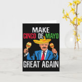 トランプ大統領Make Cinco De Mayo再素晴らし度Mex カード (黄色い花)