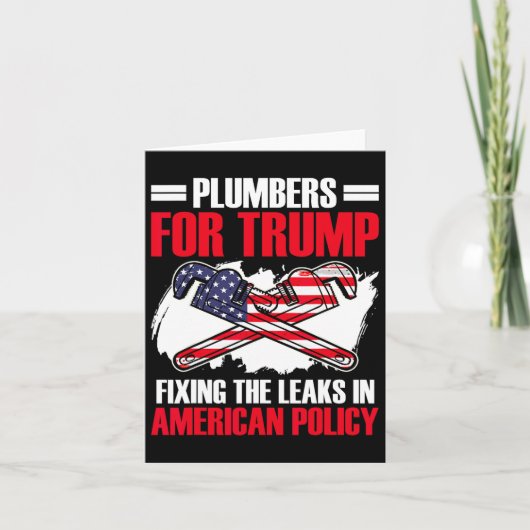 トランプ大統領Plumbing Tech選挙トランプ カード (正面)
