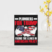 トランプ大統領Plumbing Tech選挙トランプ カード (黄色い花)