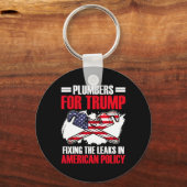 トランプ大統領Plumbing Tech選挙トランプ キーホルダー (正面)