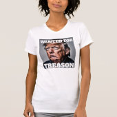 トランプ大逆罪で指名手配 Tシャツ (正面)