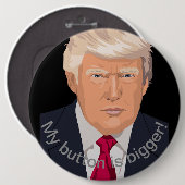 トランプ大 缶バッジ (正面&裏面)